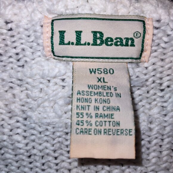 Vintage LL Bean ladies knit sweater XL - Picture 3 of 5